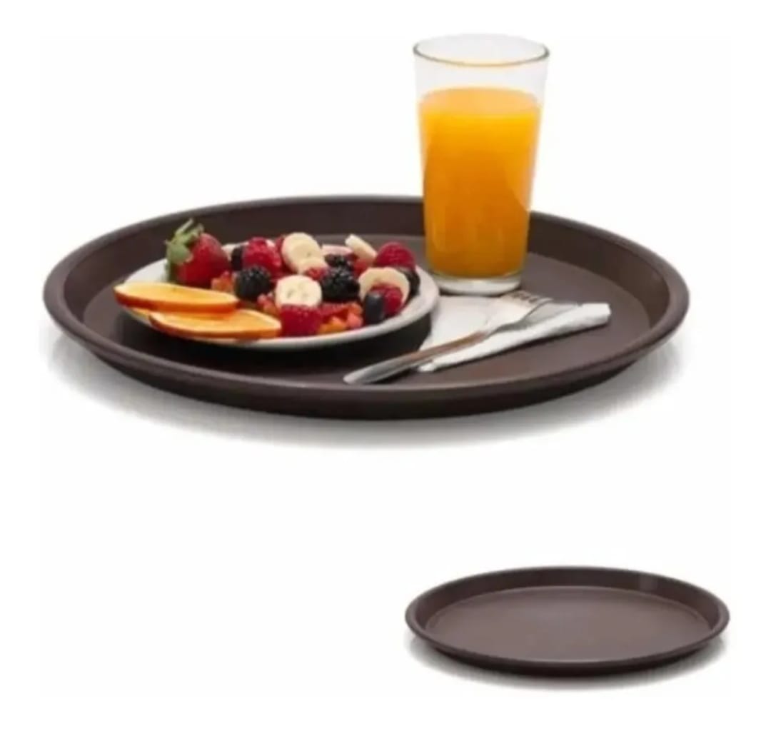 Charola De Servicio 2pzs Restaurante Mesero Plástico