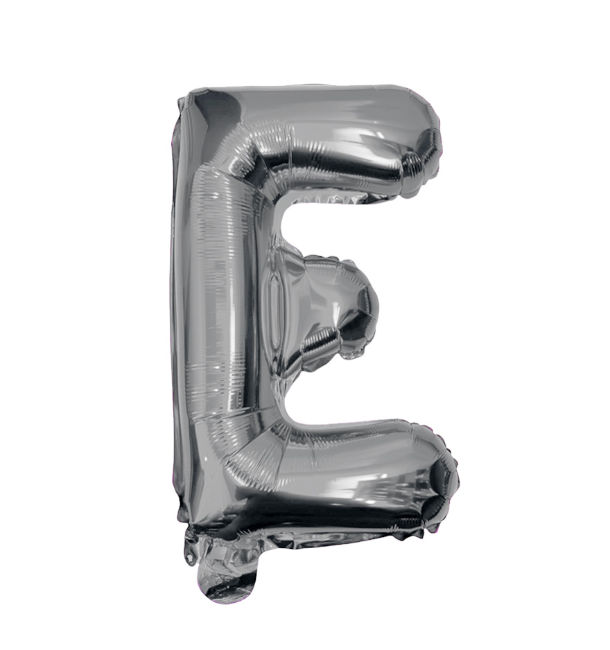 Globos de letra e  de papel de aluminio de 14 pulgadas oro plata rose gold azul rey fuchsia 