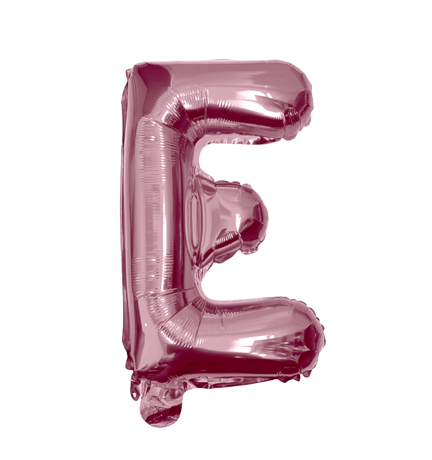 Globos de letra e  de papel de aluminio de 14 pulgadas oro plata rose gold azul rey fuchsia 