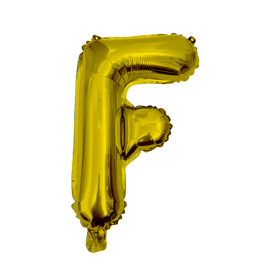 Globos de letra f  de papel de aluminio de 14 pulgadas oro plata rose gold azul rey fuchsia 