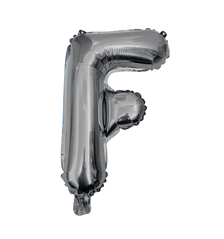 Globos de letra f  de papel de aluminio de 14 pulgadas oro plata rose gold azul rey fuchsia 