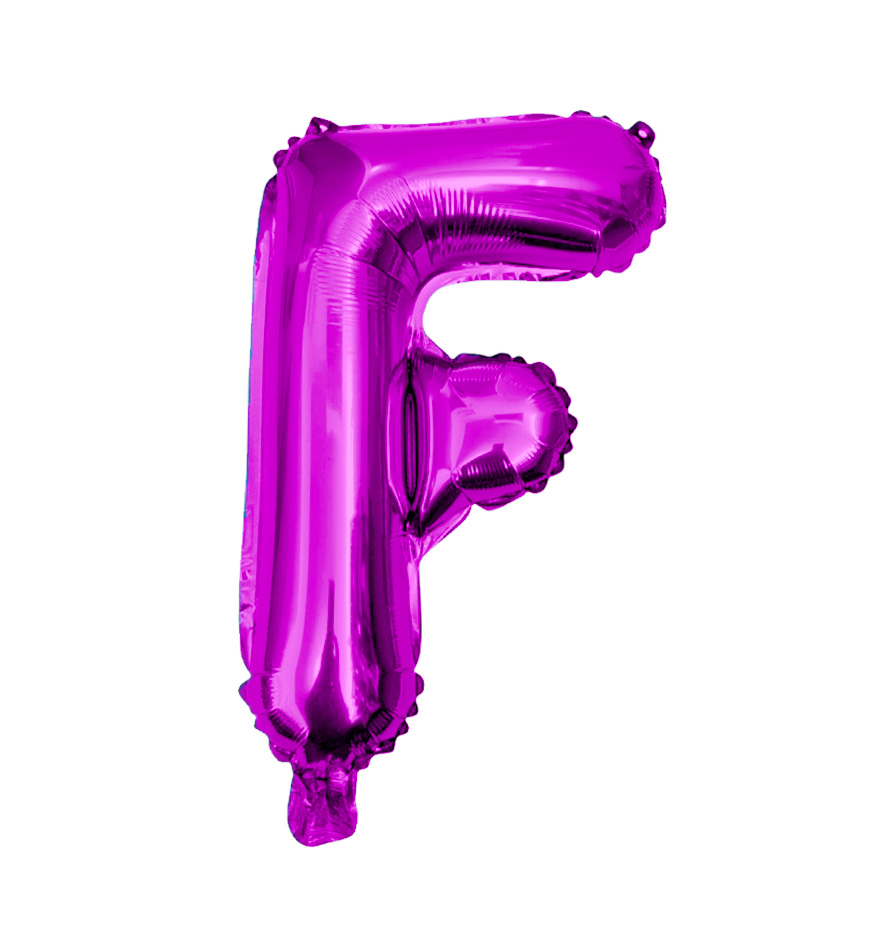 Globos de letra f  de papel de aluminio de 14 pulgadas oro plata rose gold azul rey fuchsia 
