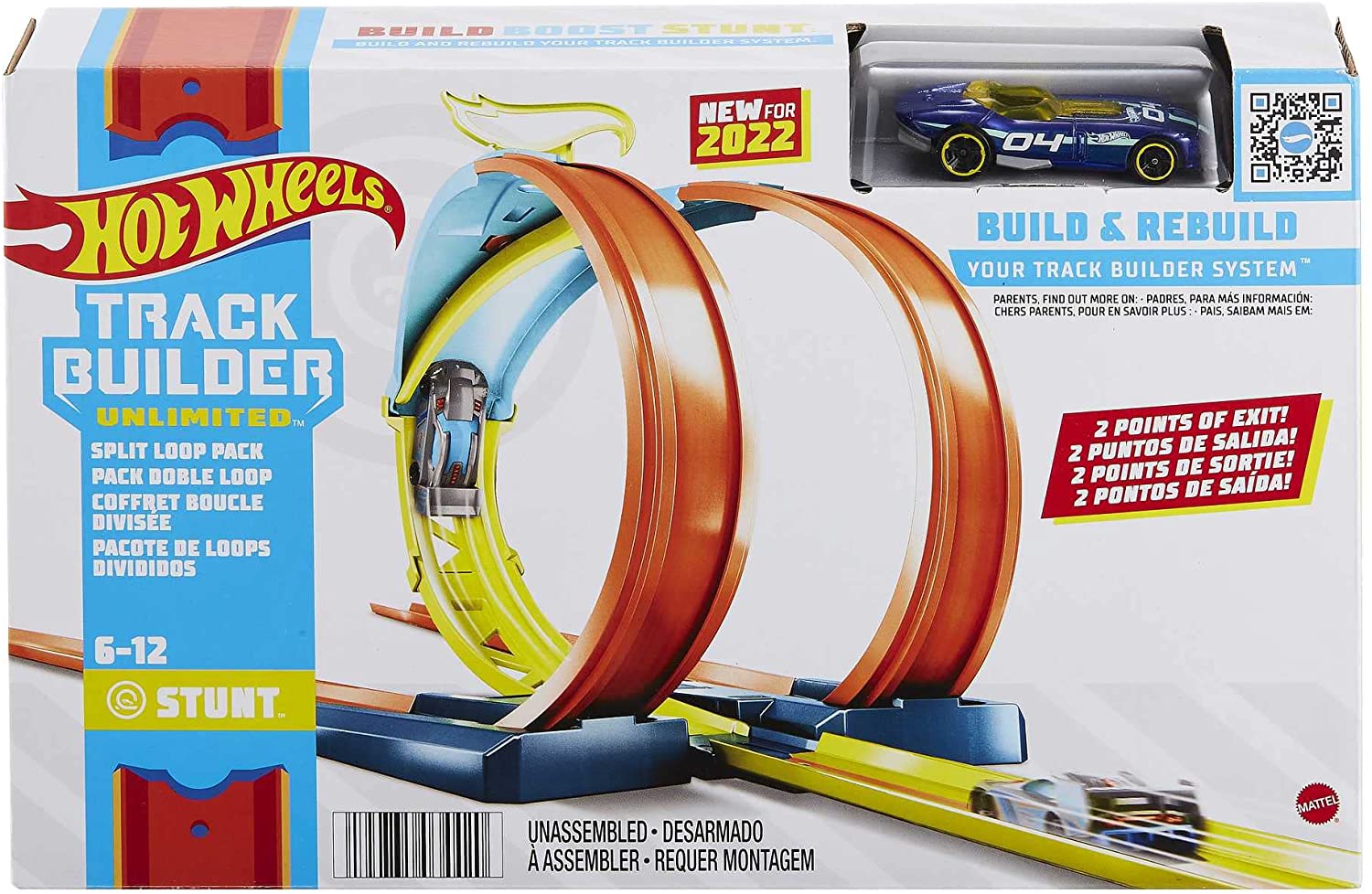 Hot Wheels Track Builder Paquete doble Loop