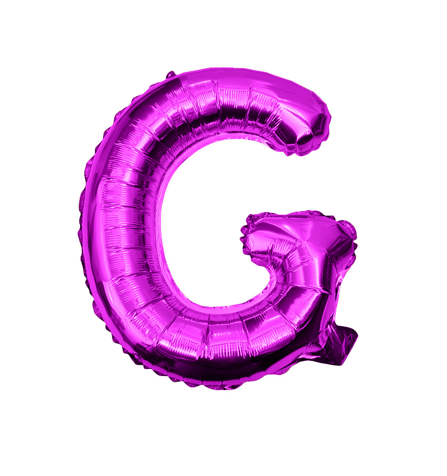 Globos de letra g  de papel de aluminio de 14 pulgadas oro plata rose gold azul rey fuchsia