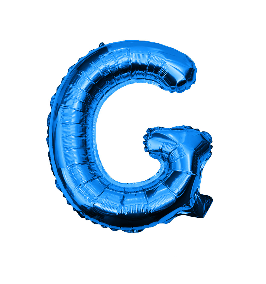 Globos de letra g  de papel de aluminio de 14 pulgadas oro plata rose gold azul rey fuchsia