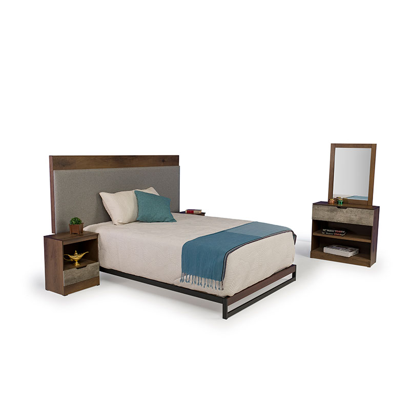 RECÁMARA JAIPER KING SIZE 5 PIEZAS-ENTREGA ÚNICAMENTE EN CDMX, QUERÉTARO, PACHUCA, TOLUCA Y SUS ÁREAS METROPOLITANAS