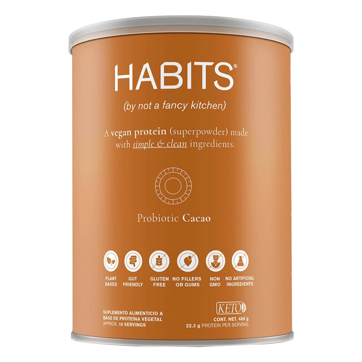 Proteína Vegana Habits Cacao 488g