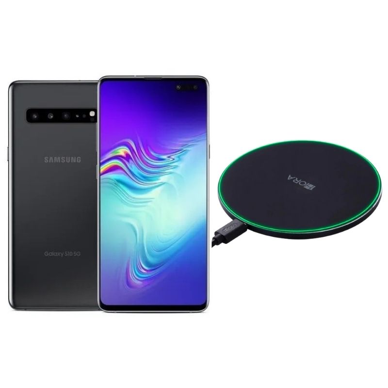 Samsung S10 5G Negro Reacondicionado Grado A 256gb + Cargador