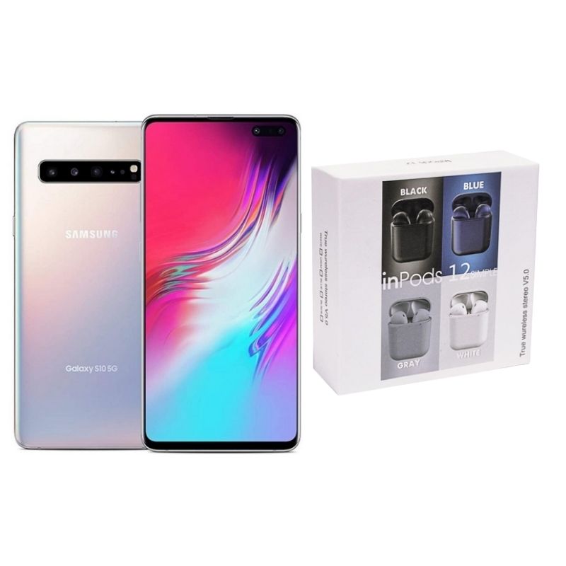 Samsung S10 5G Plata Reacondicionado Grado A 256gb + Cargador