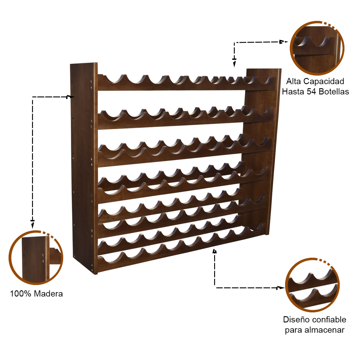 Cava 54 botellas Nogal