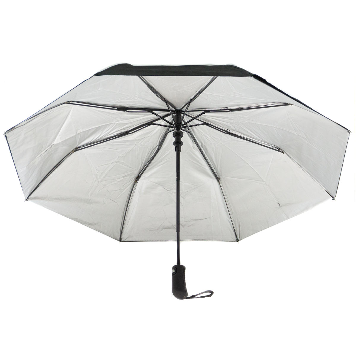 PARAGUAS SOMBRILLA  AUTOMATICO RETRACTIL DE BOLSILLO DOBLE CAPA CON PROTECCIÓN ANTI RAYOS UV -  COLOR NEGRO J CALLI