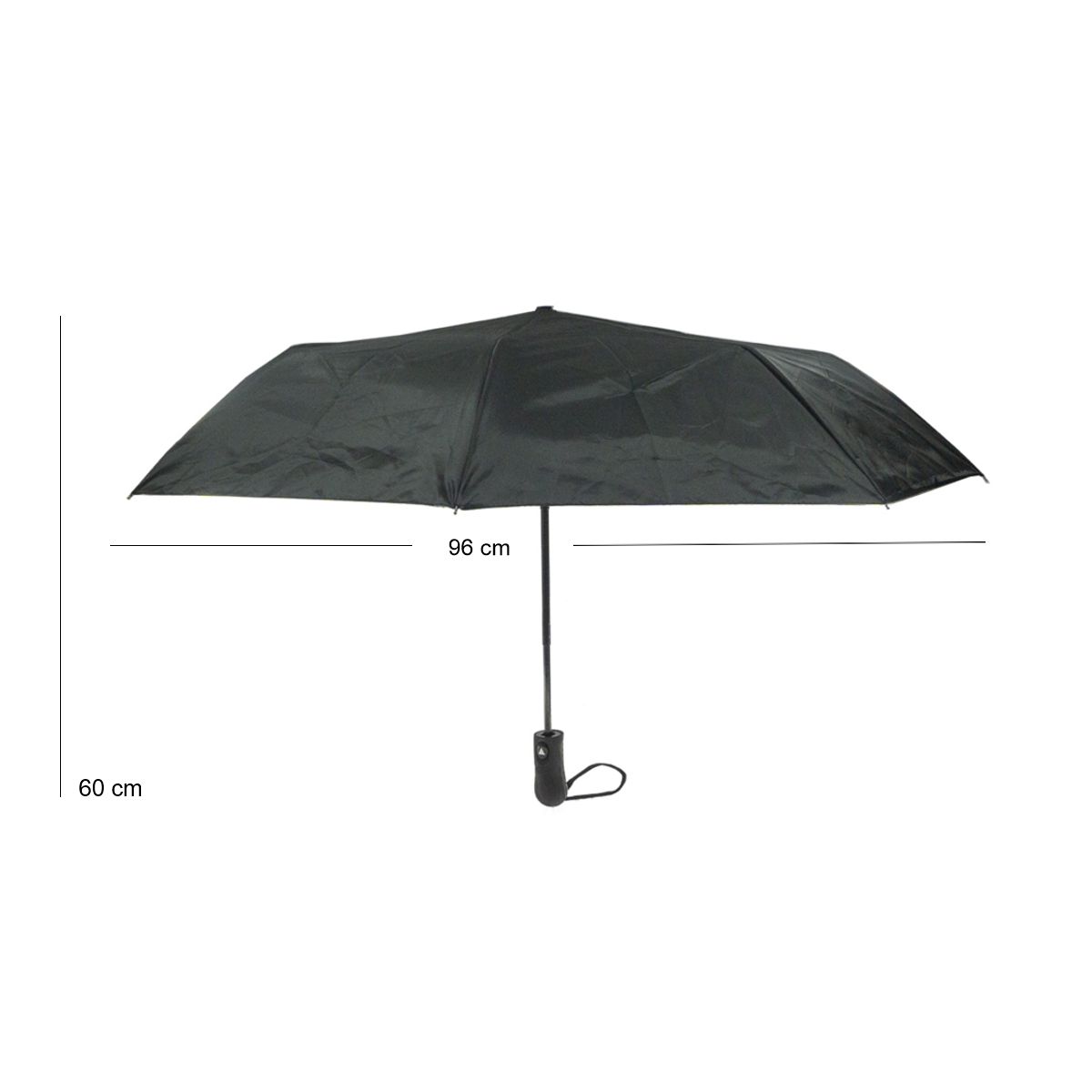 PARAGUAS SOMBRILLA  AUTOMATICO RETRACTIL DE BOLSILLO DOBLE CAPA CON PROTECCIÓN ANTI RAYOS UV -  COLOR NEGRO J CALLI