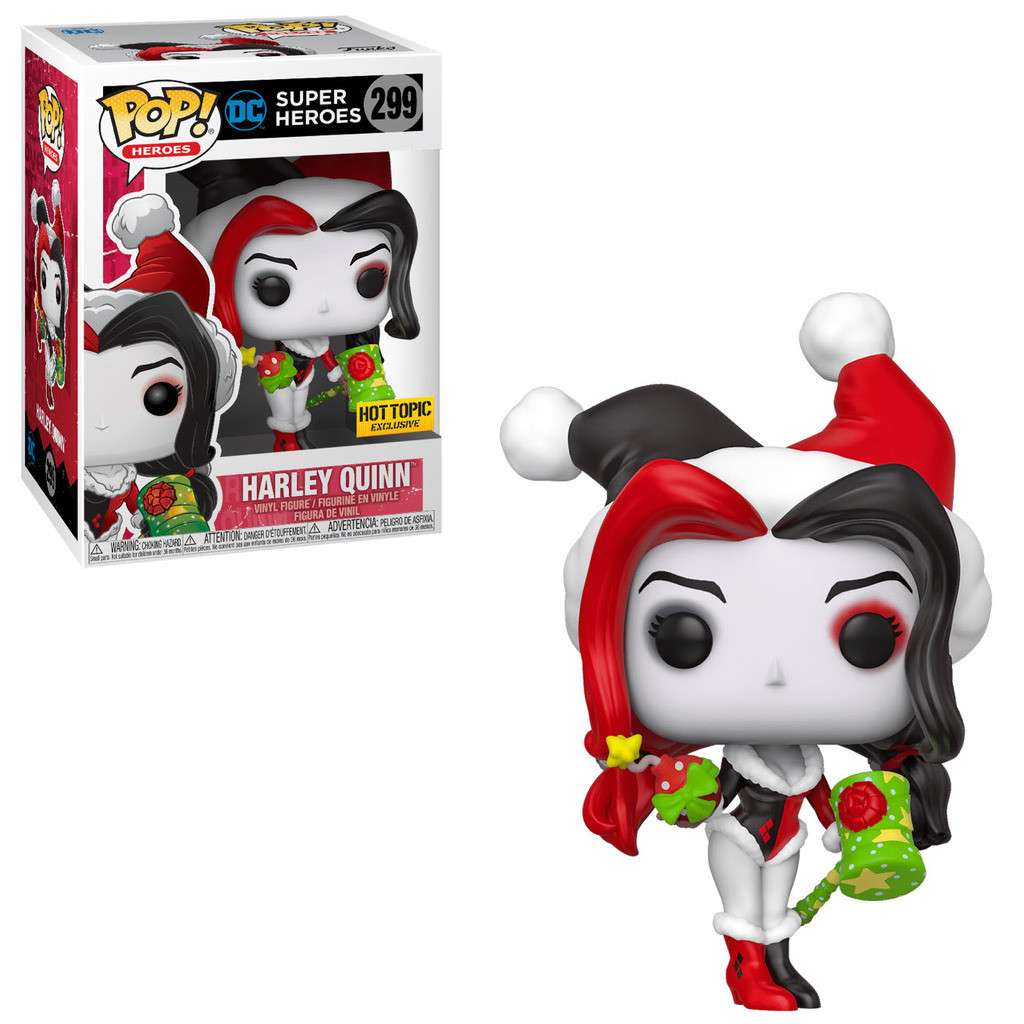Harley Quinn 299 Hot Topic Superheroes Holiday DC Funko Pop