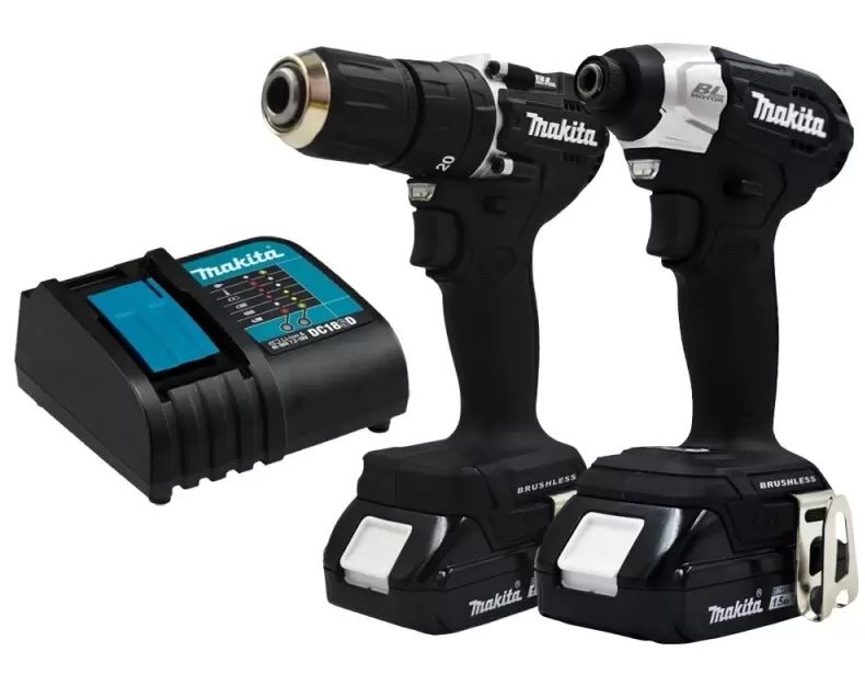 Rotomartillo 1/2 Y Atornillador 1/4 Hex Brushless 18v Makita