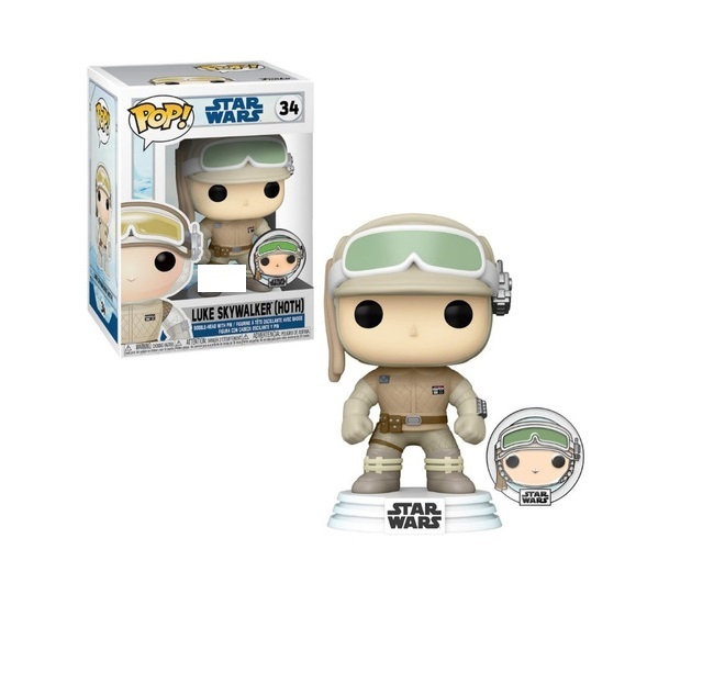 Luke Skywalker (hoth) 34 Exclusivo con Pin Star Wars Funko Pop