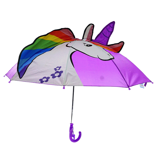 Paraguas Impermeable Para Niña Diseño Unicornio, Incluye Silbato,  Diferentes Colores (Morado) REGALOMEX YC012509