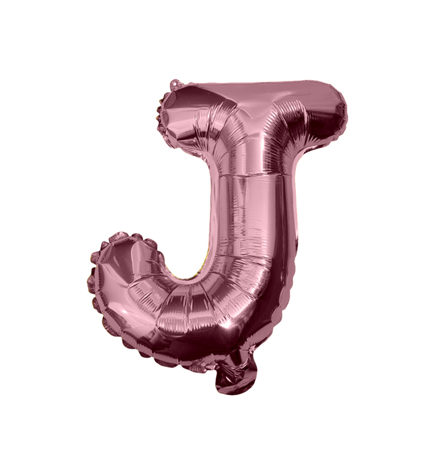 Globos de letra j de papel de aluminio de 14 pulgadas oro plata rose gold azul rey fuchsia
