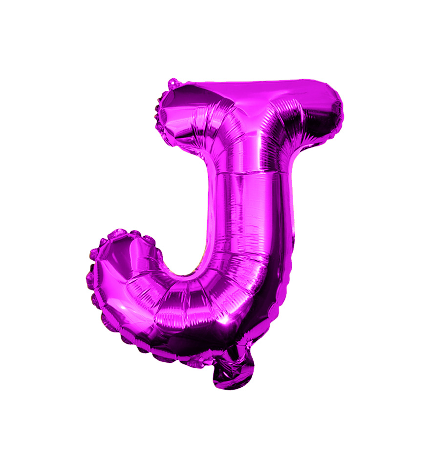 Globos de letra j de papel de aluminio de 14 pulgadas oro plata rose gold azul rey fuchsia