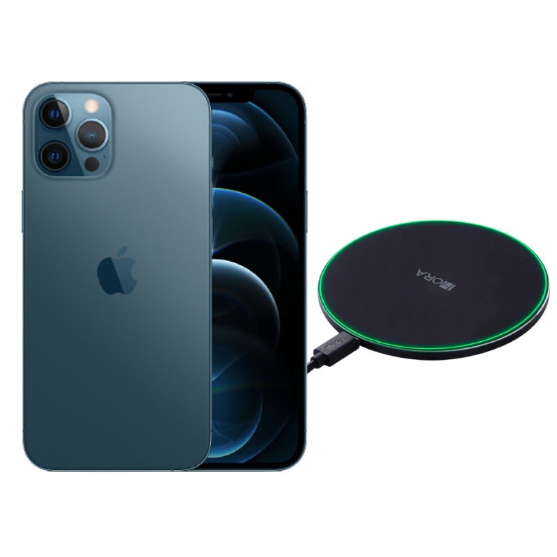 iPhone 12 Pro Max 256GB Azul Reacondicionado Grado A + Cargador Genérico