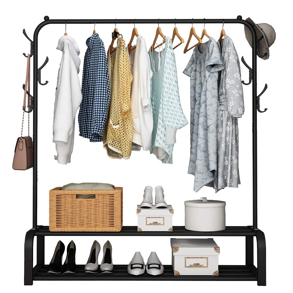 Perchero Negro Organizador Multiusos Komfort