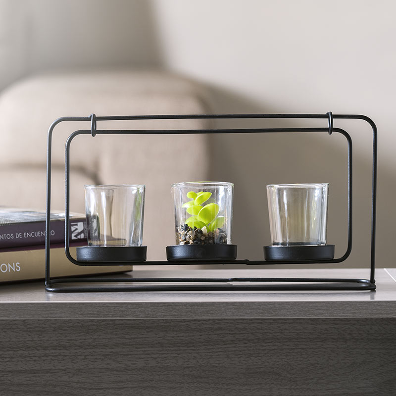 Decoración de mesa Votivo metálico - Vianney 