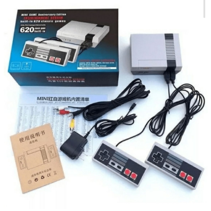 Mini Consola Retro Nes Incluye 620 Juegos Clasicos