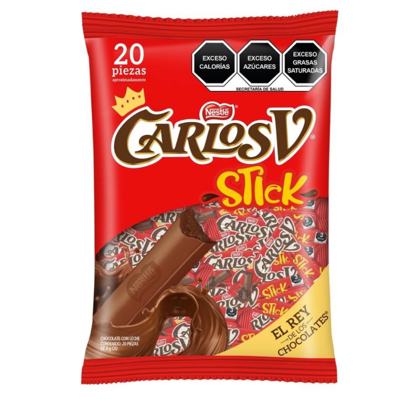CHOCOLATE CARLOS V STICK 20 PIEZAS
