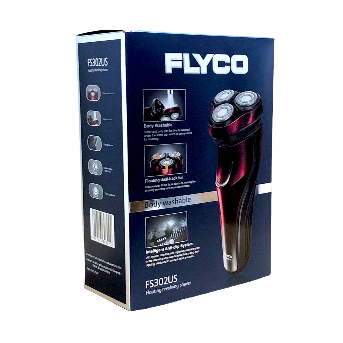 Afeitadora eléctrica para hombres FLYCO Wet  Dry Eléctrica