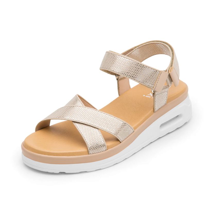 Sandalia Urbana Para Mujer Flexi 106513 Con Air Shock