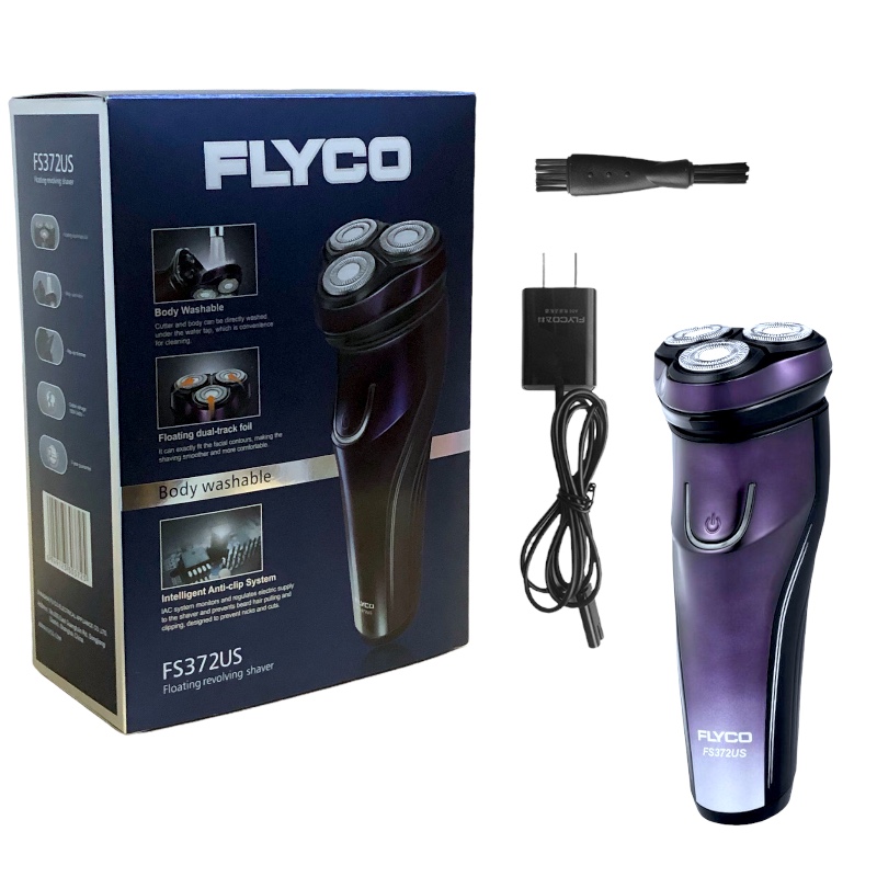 Afeitadora para hombres FLYCO Wet Dry Eléctrica Morado