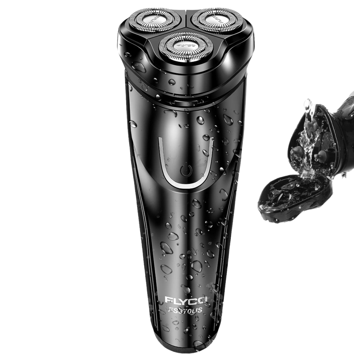 Afeitadora eléctrica FLYCO Wet  Dry Eléctrica para hombres Negro