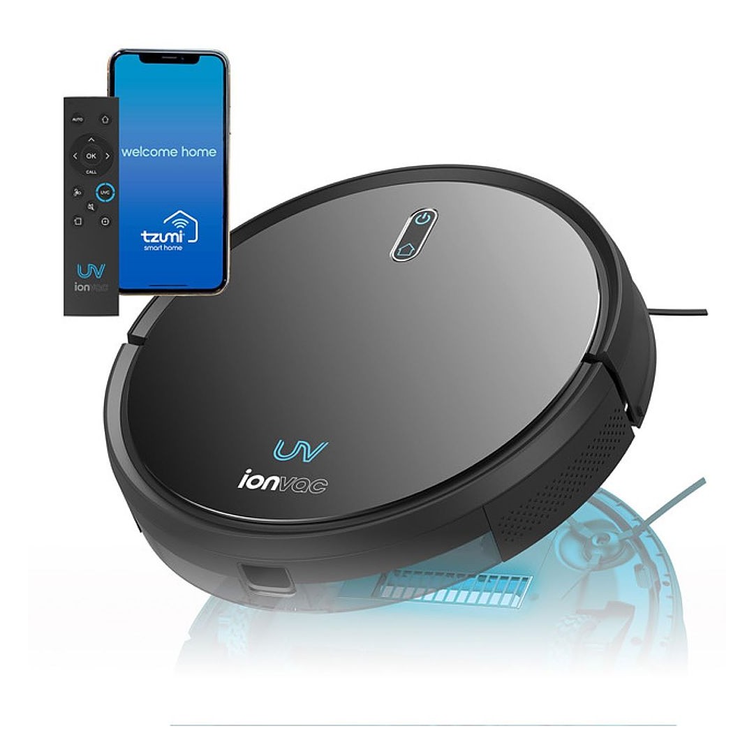 Aspiradora Ionvac Ultra Clean-con Mapeo Inteligente Y Luz Uv Desinfectante Negro