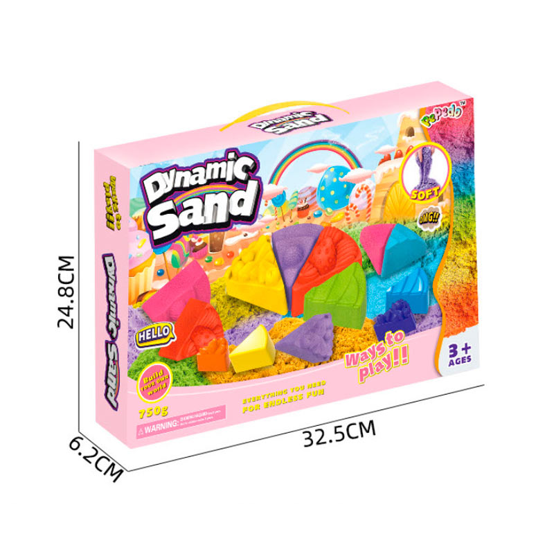 Arena Mágica Moldea Magic Sand Niños  , mar pastel de 750g