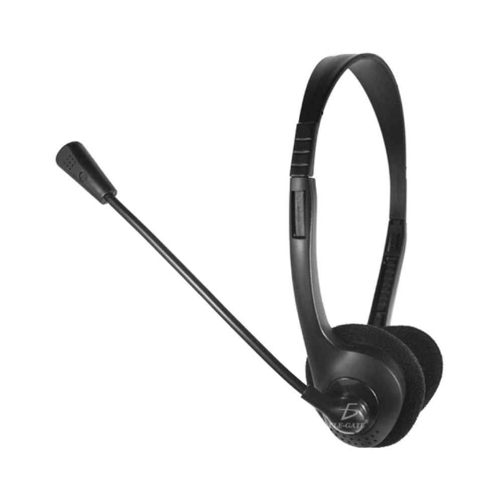 Audífonos De Diadema Con Micrófono 3.5mm Ele-Gate DM08 Color Negro