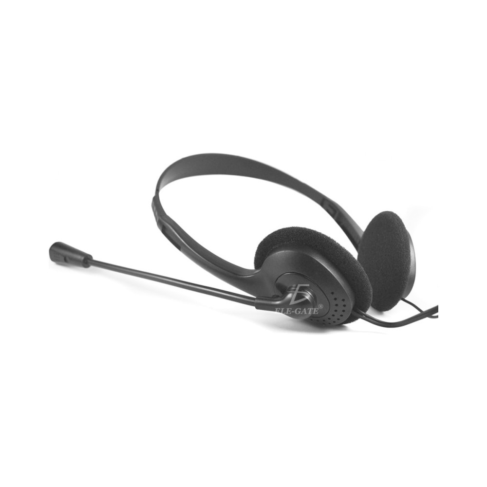 Audífonos De Diadema Con Micrófono 3.5mm Ele-Gate DM08 Color Negro