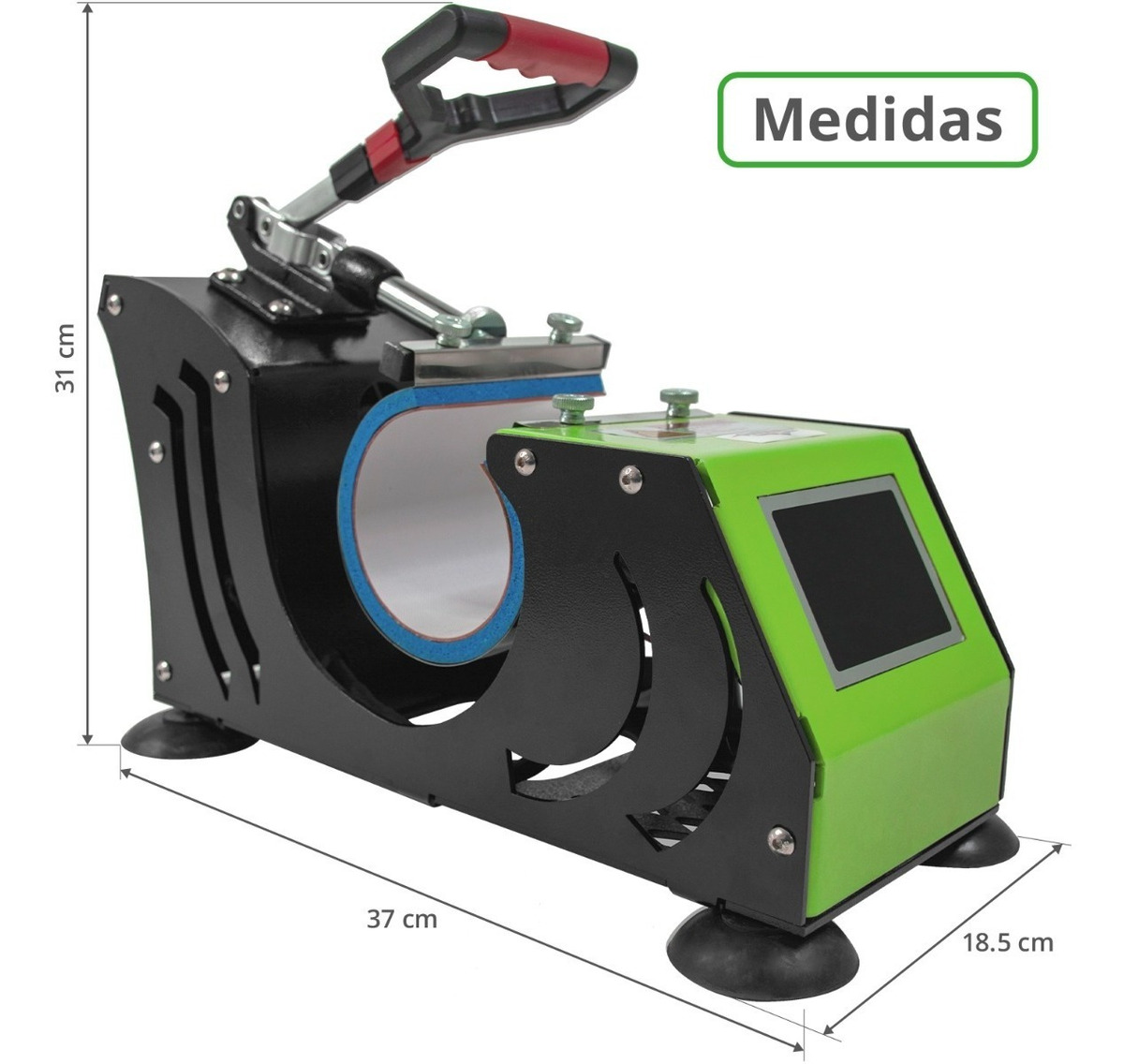 Maquina Sublimacion Plancha Sublimadora Semiautomatica Tazas Botellas Termos