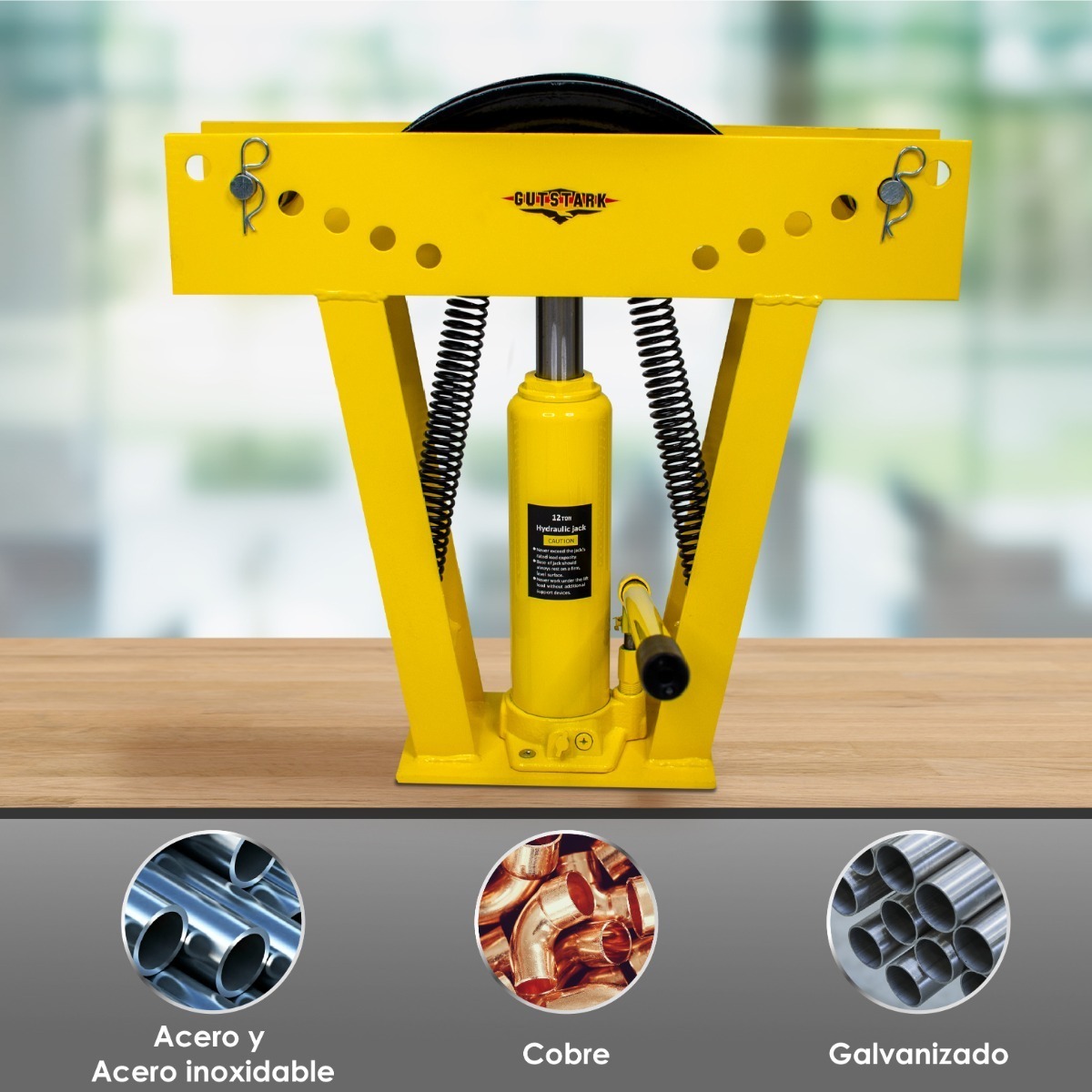 Dobladora Tubo Manual Hidraulica 12 T Industrial 1/2 A 22 In