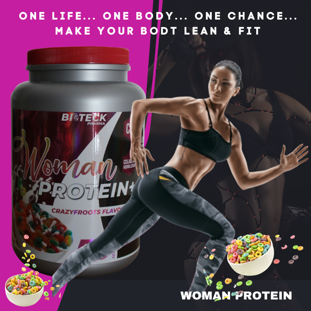 BIOTECKPHARMA | Woman protein sabor cereales frutales de 2 kg