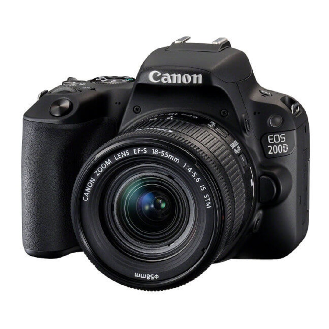 Camara Canon Eos 200d Ef-s 18-55 Is Stm Kit Negro