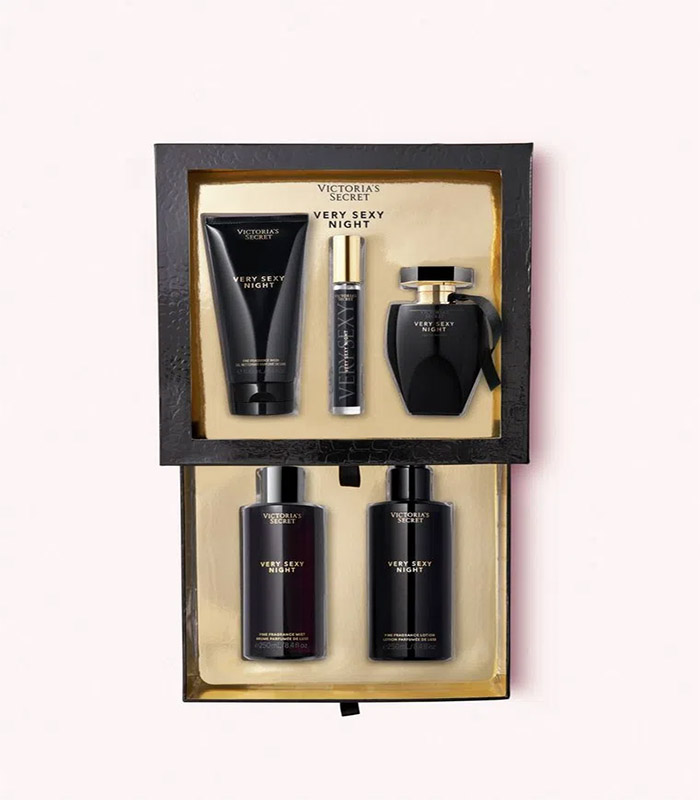 Victorias Secret Very Sexy Night Dama Set 5pz 