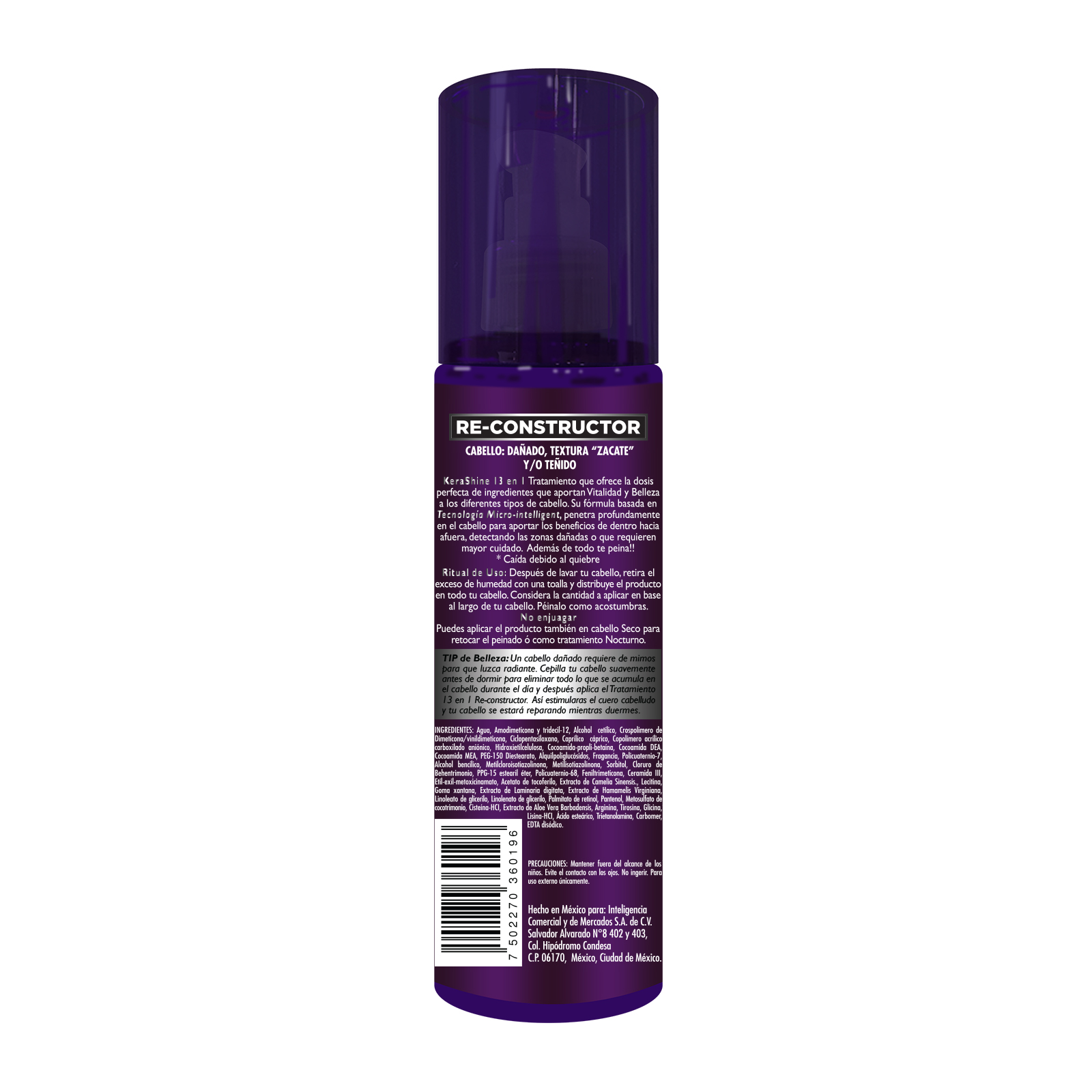 kerashine tratamiento 13 beneficios argan, reconstrucion y no frizz 180 ml c/u - 3 pz