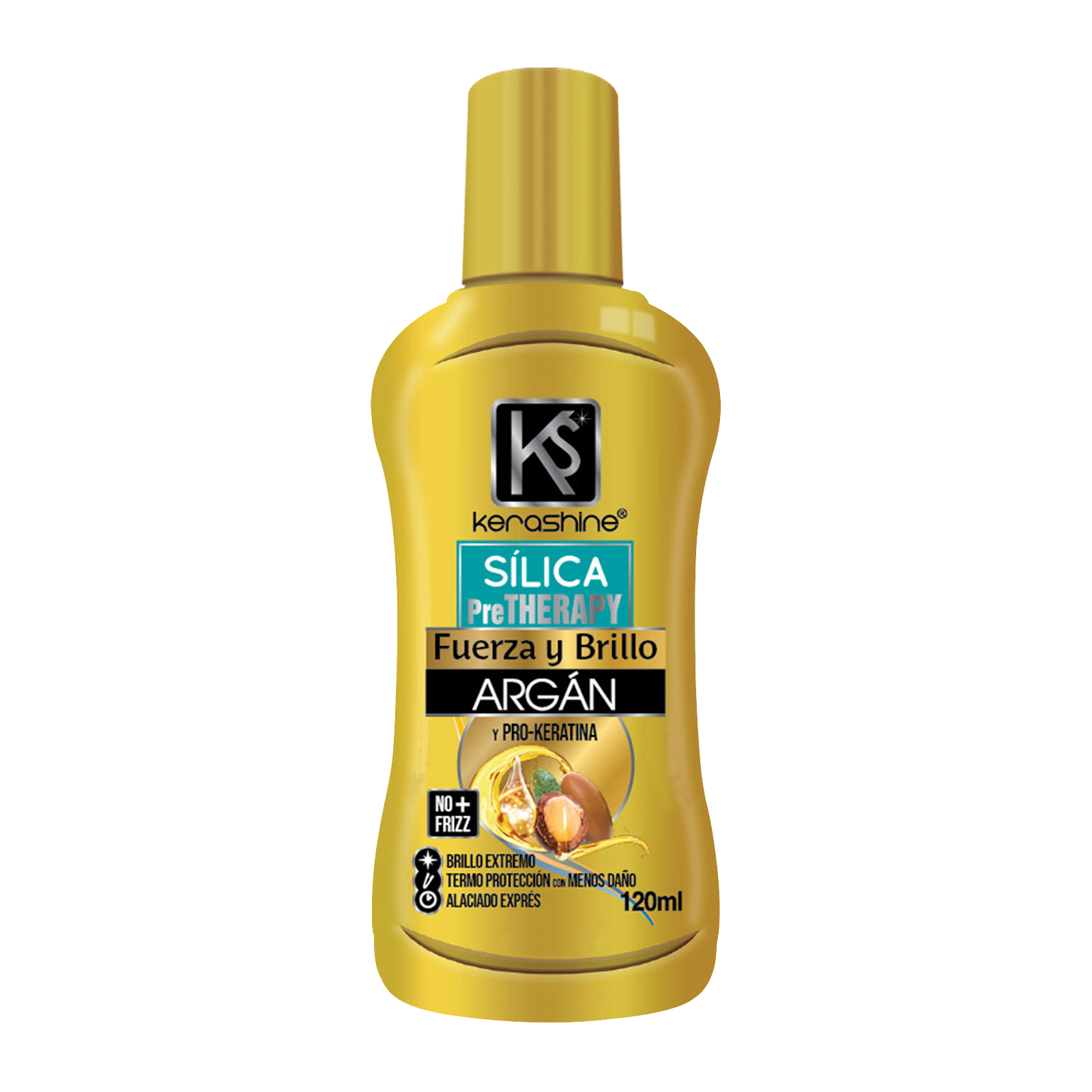 Kerashine sílica en gotas de seda de argan 120 ml c/u - 2 piezas