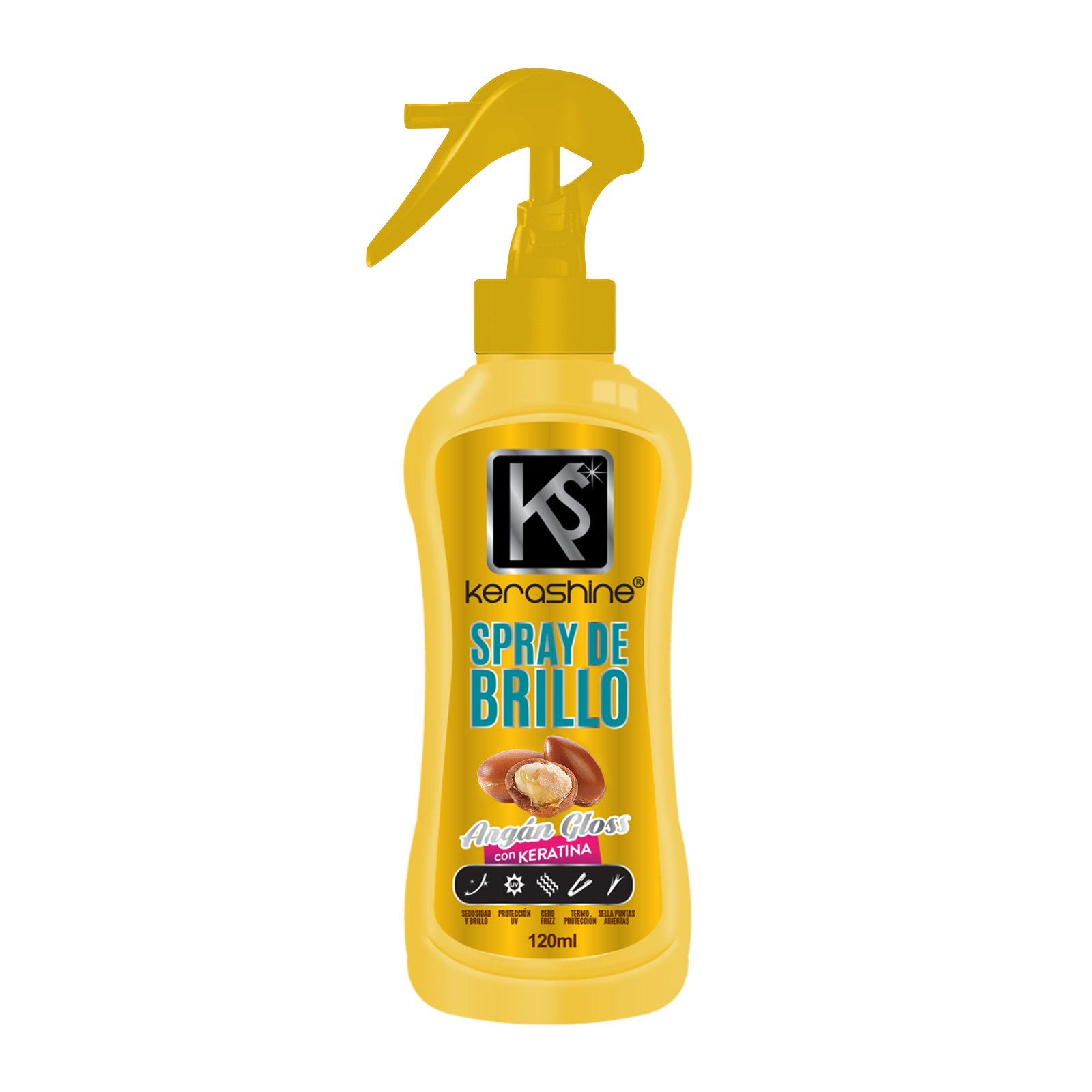 Kerashine sílica de brillo uva y argan gloss 120ml c/u - 2 piezas