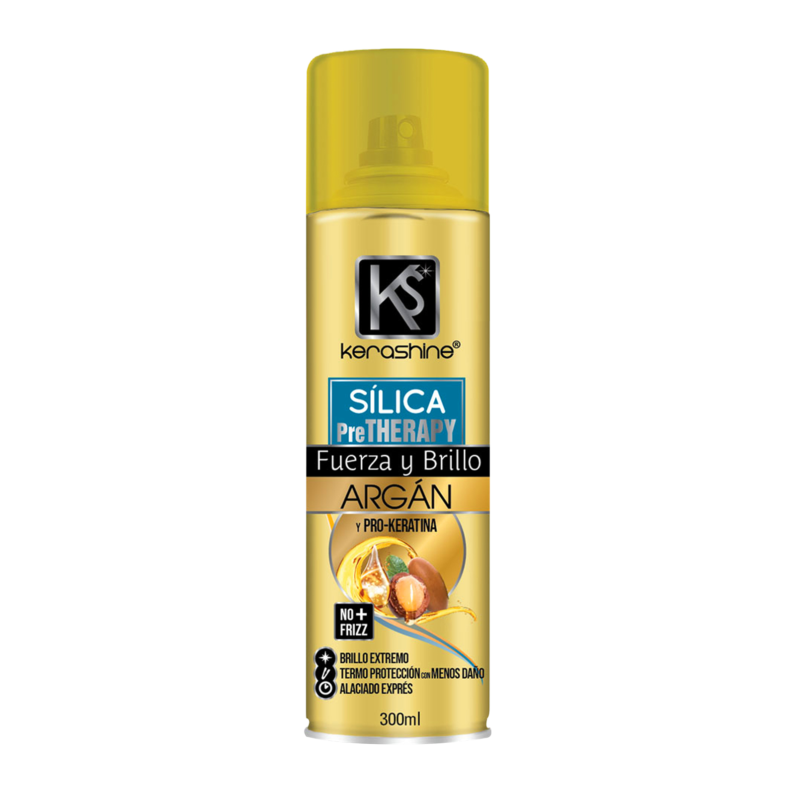 Kerashine sílica en spray de argan 300 ml c/u termo - 2 piezas
