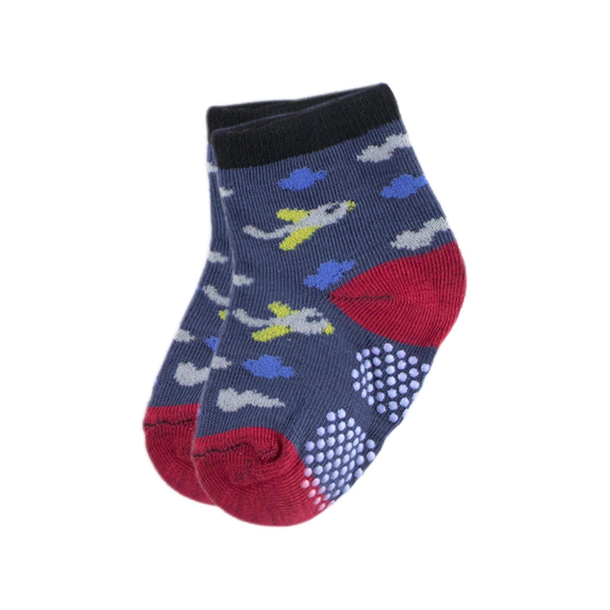 Calcetines De Algodón Antideslizante Para Bebé 12 Pares