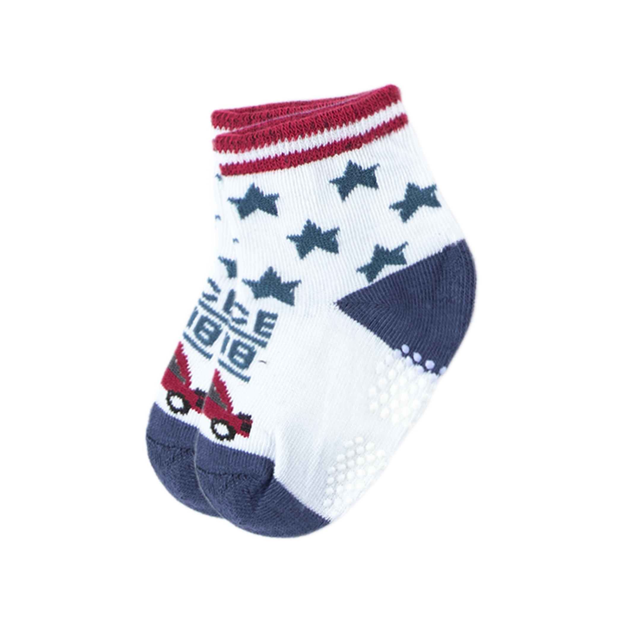 Calcetines De Algodón Antideslizante Para Bebé 12 Pares