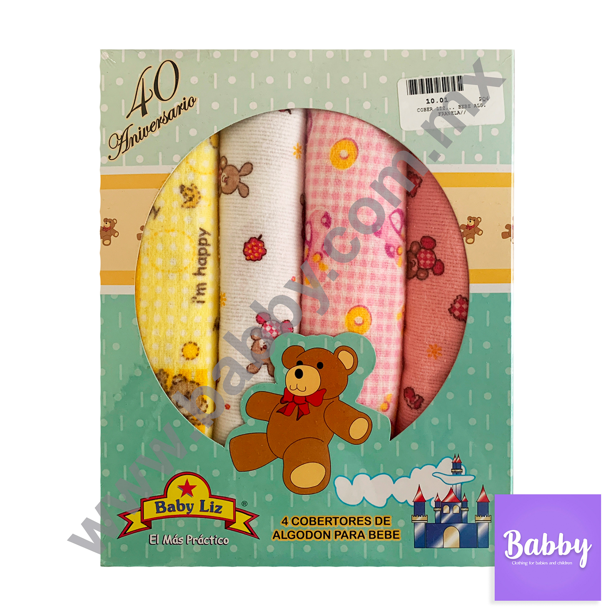 Sabanas Recién Nacido Con 4 Piezas En Algodón