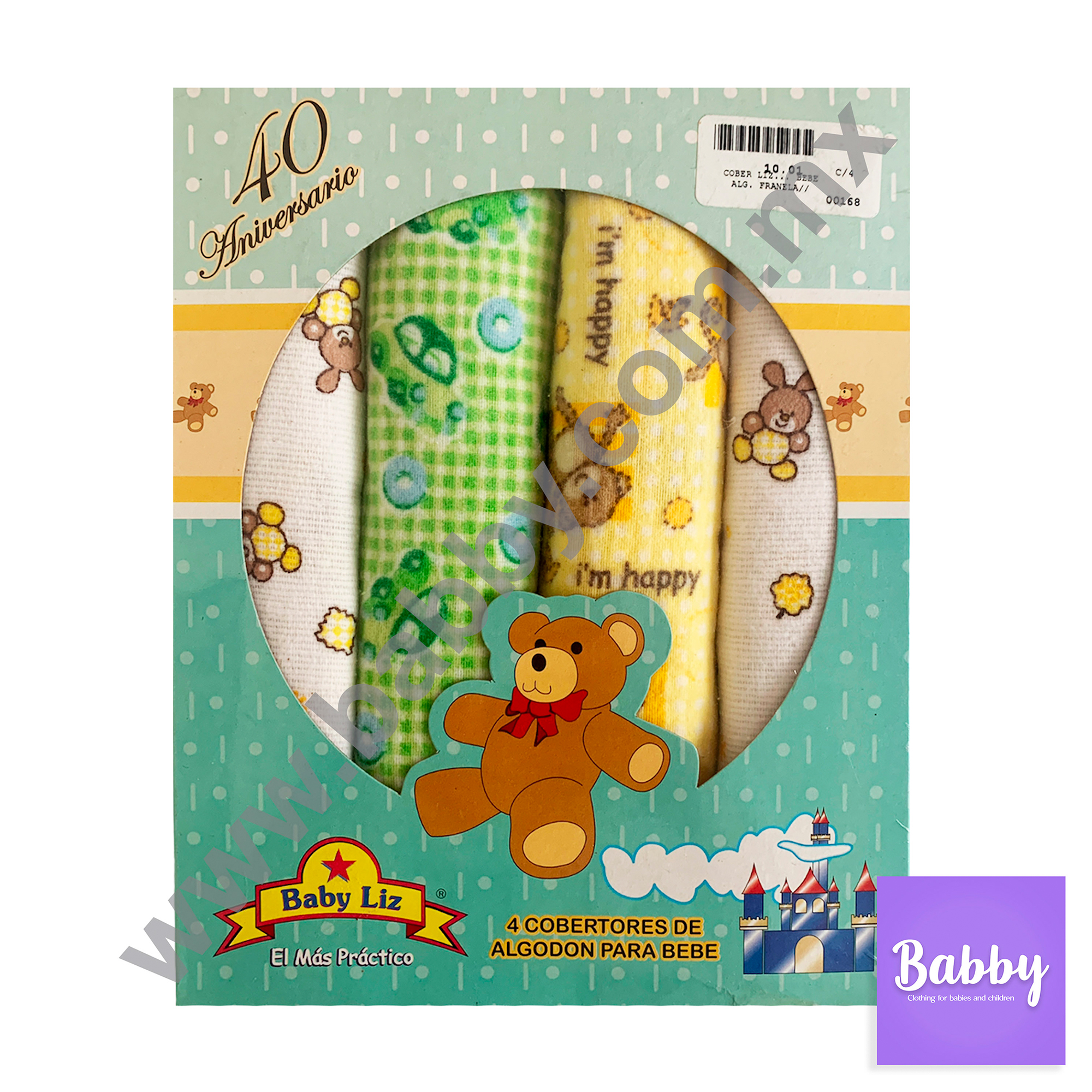 Sabanas Recién Nacido Con 4 Piezas En Algodón