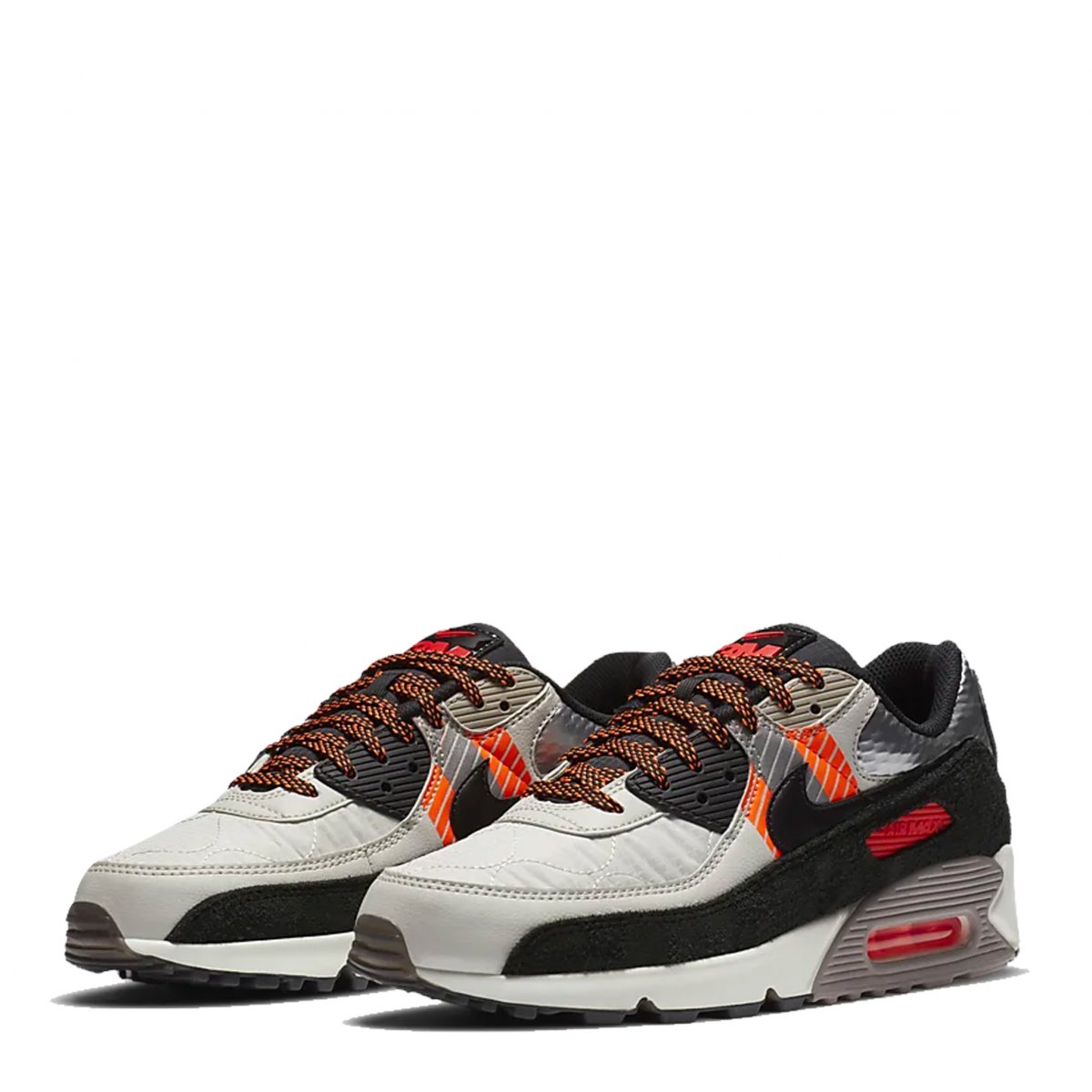 TENIS NIKE AIR MAX 90 X 3M NEGRO, BLANCO, NARANJA (CZ2975-001) JG