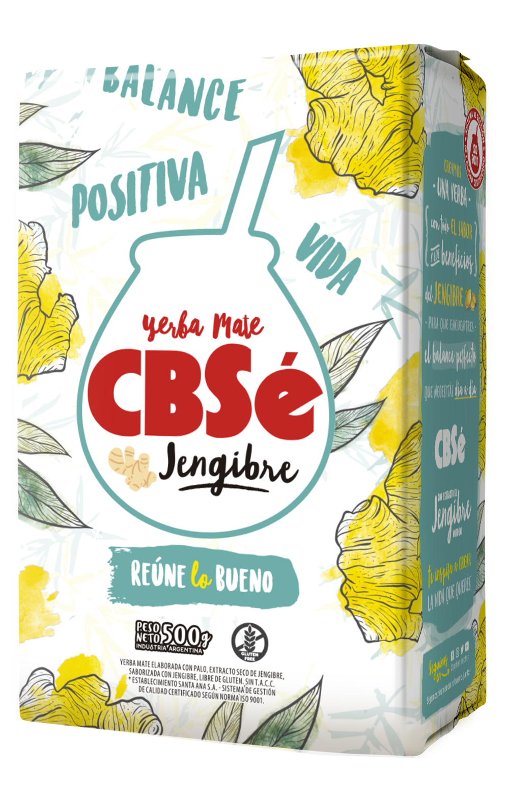 Yerba Mate CBSé Jengibre 500 g.